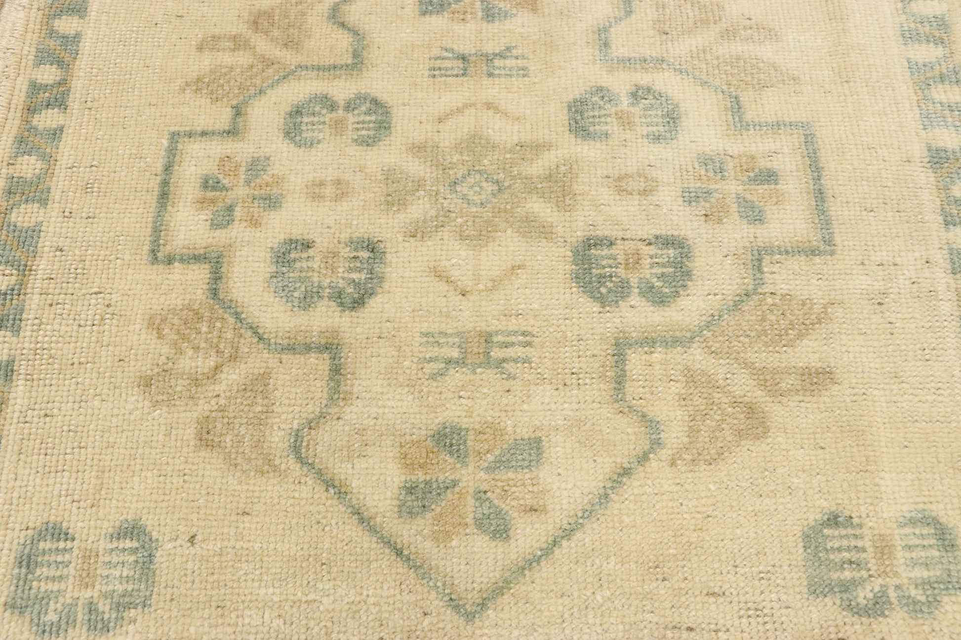 2 x 2 Vintage Turkish Oushak Rug 53009