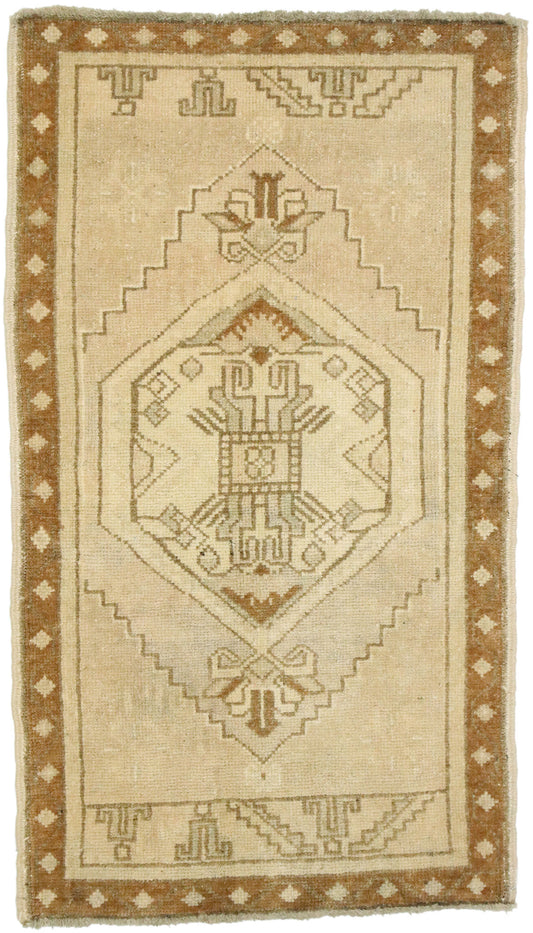 2 x 3 Vintage Turkish Oushak Rug 53013