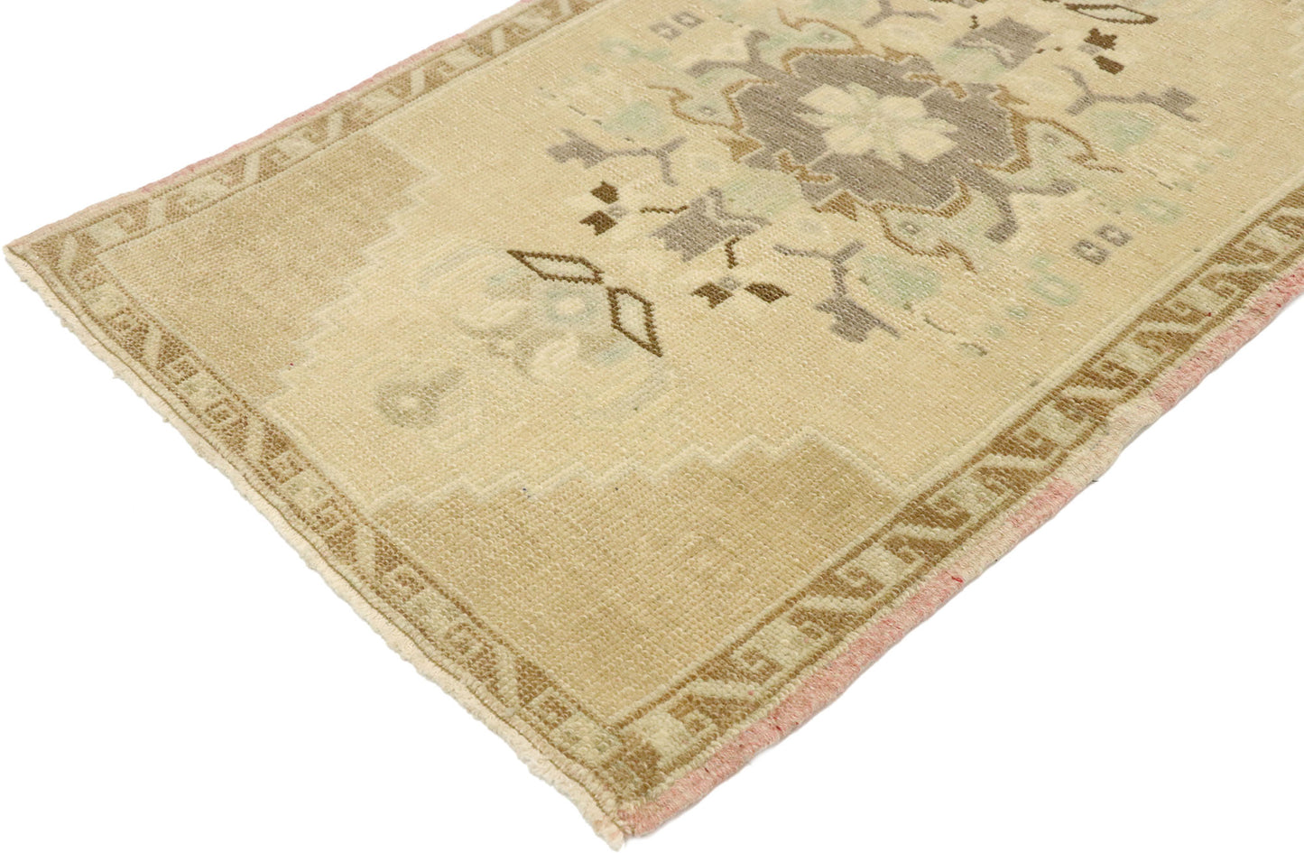 2 x 3 Vintage Turkish Oushak Rug 53014