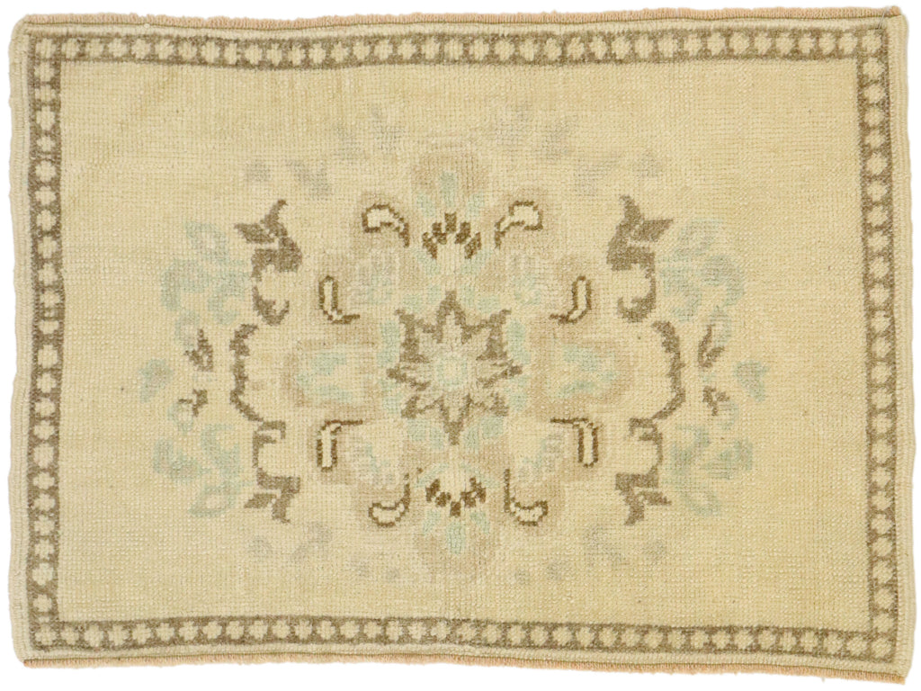 2 x 3 Vintage Turkish Oushak Rug 53015