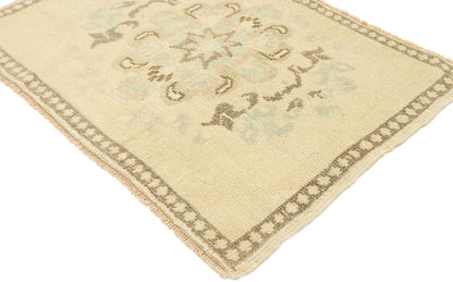 2 x 3 Vintage Turkish Oushak Rug 53015