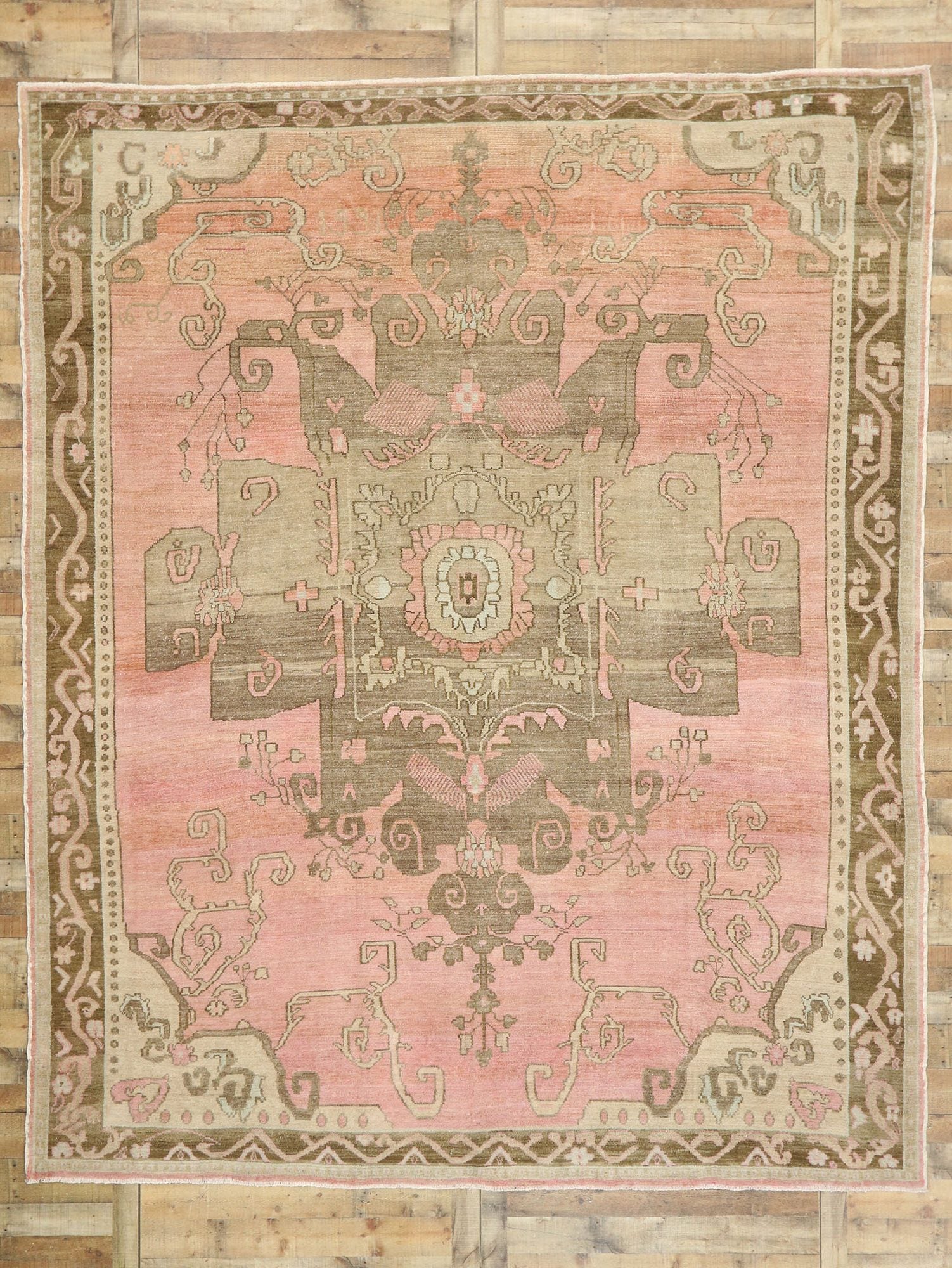 11 x 13 Vintage Turkish Kars Rug 53020