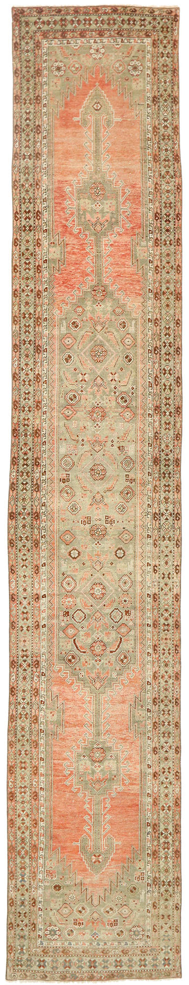 3 x 17 Antique Persian Malayer Runner 53021