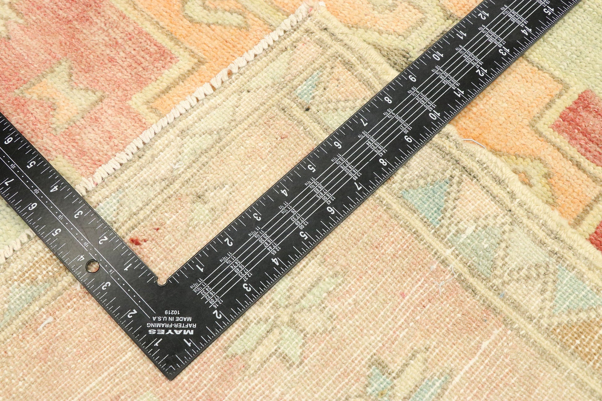 3 x 6 Vintage Turkish Oushak Rug 53030