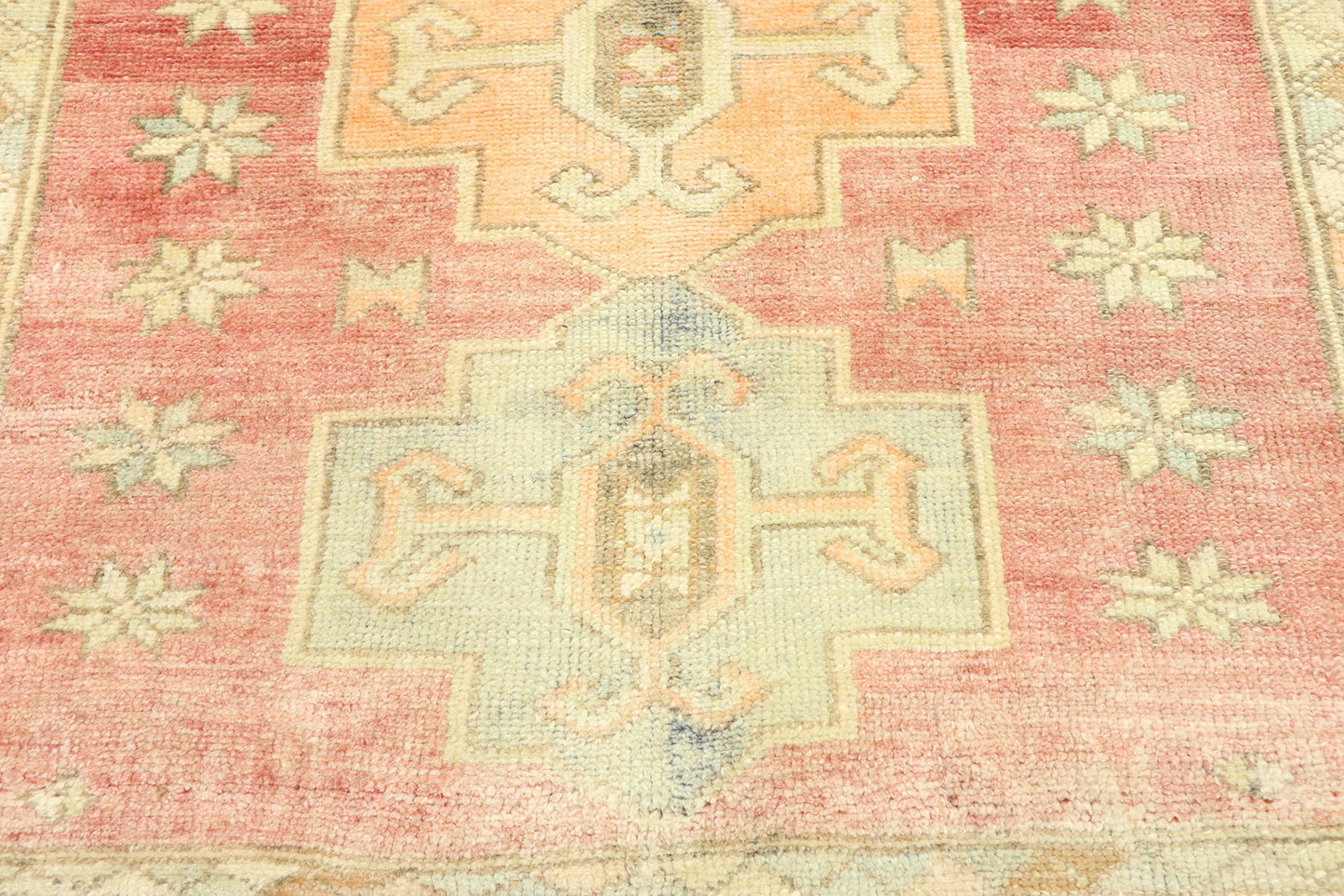 3 x 6 Vintage Turkish Oushak Rug 53030