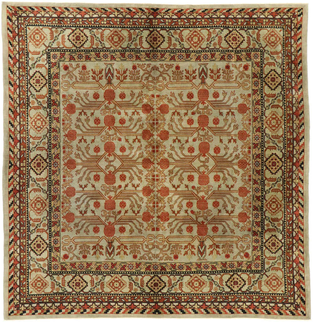 7 x 8 Vintage Yerevan Khotan Rug 53031