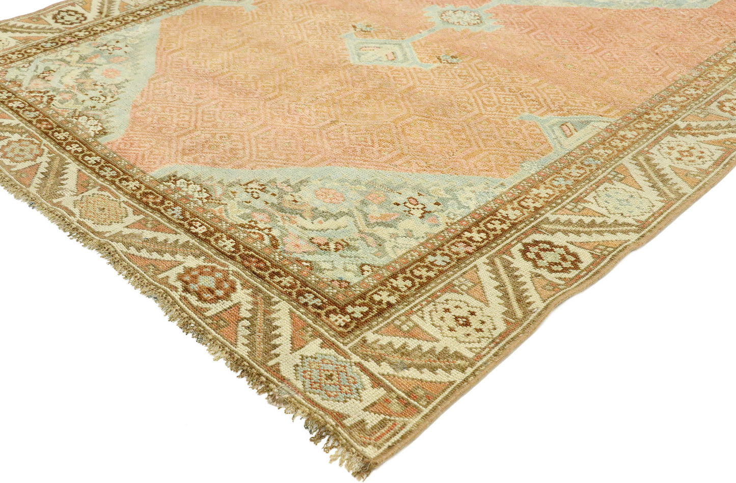 4 x 9 Antique Persian Kurdish Rug 53032