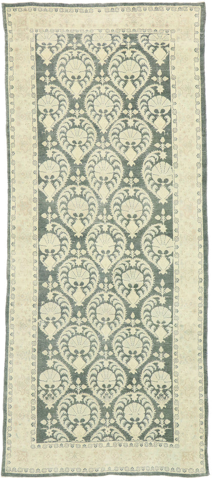 5 x 11 Distressed Vintage Romanian Rug 53033