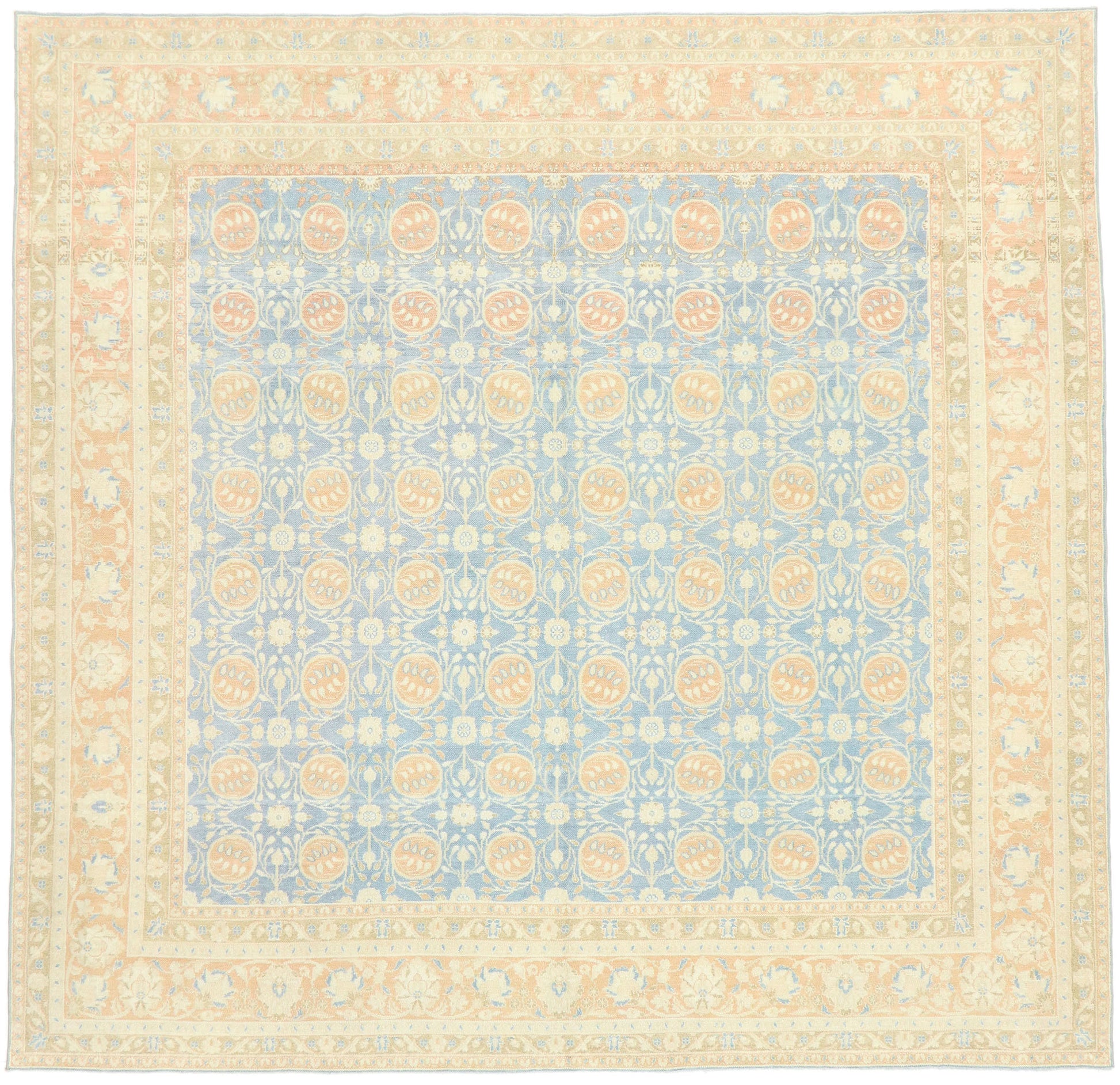 9 x 9 Vintage Portuguese Khotan Rug 53034