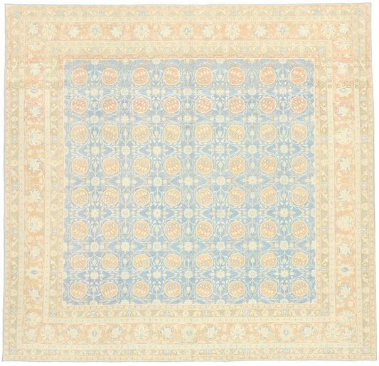 9 x 9 Vintage Portuguese Khotan Rug 53034
