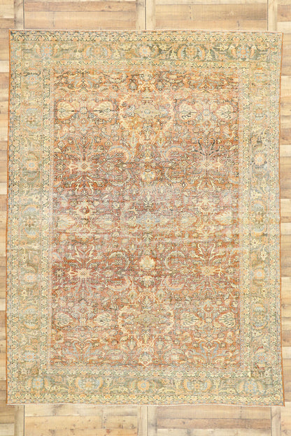 9 x 12 Antique Persian Mahal Rug 53035