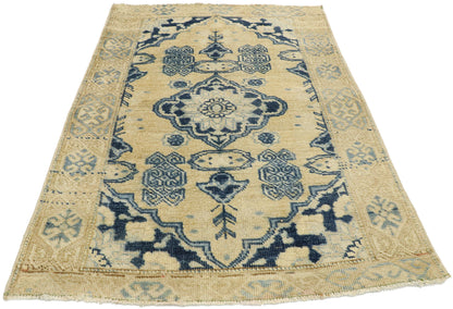 3 x 4 Vintage Turkish Oushak Rug 53041