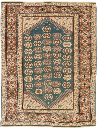 5 x 6 Antique Turkish Oushak Rug 53042