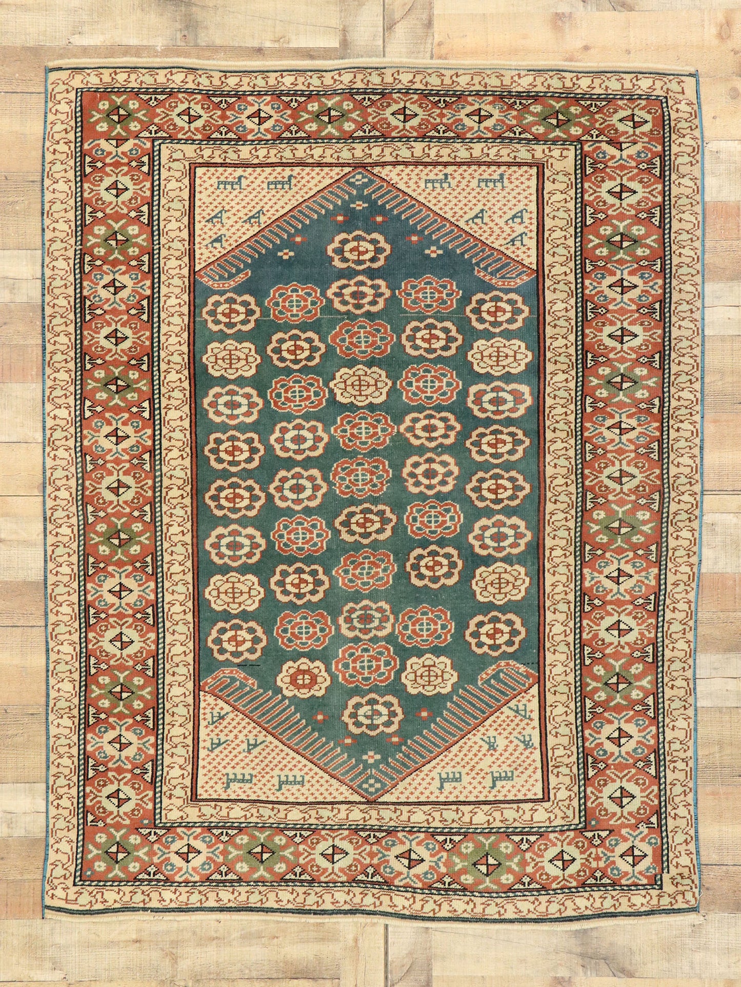 5 x 6 Antique Turkish Oushak Rug 53042
