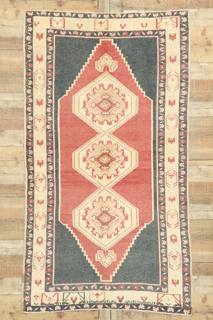 4 x 7 Vintage Turkish Oushak Rug 53043