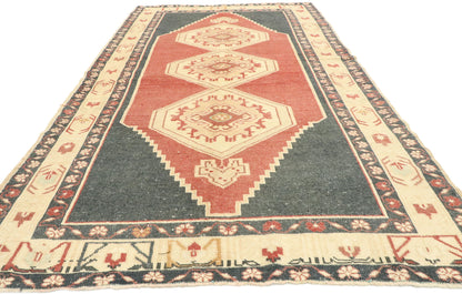 4 x 7 Vintage Turkish Oushak Rug 53043