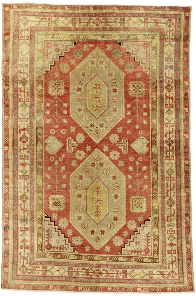 5 x 8 Vintage Turkish Oushak Rug 53044