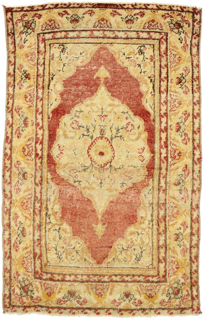 2 x 4 Vintage Turkish Oushak Rug 53047