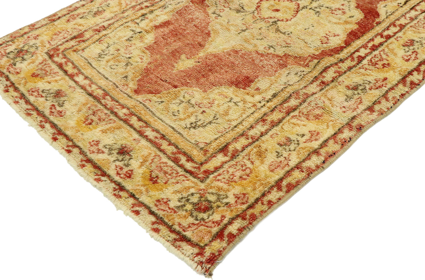 2 x 4 Vintage Turkish Oushak Rug 53047