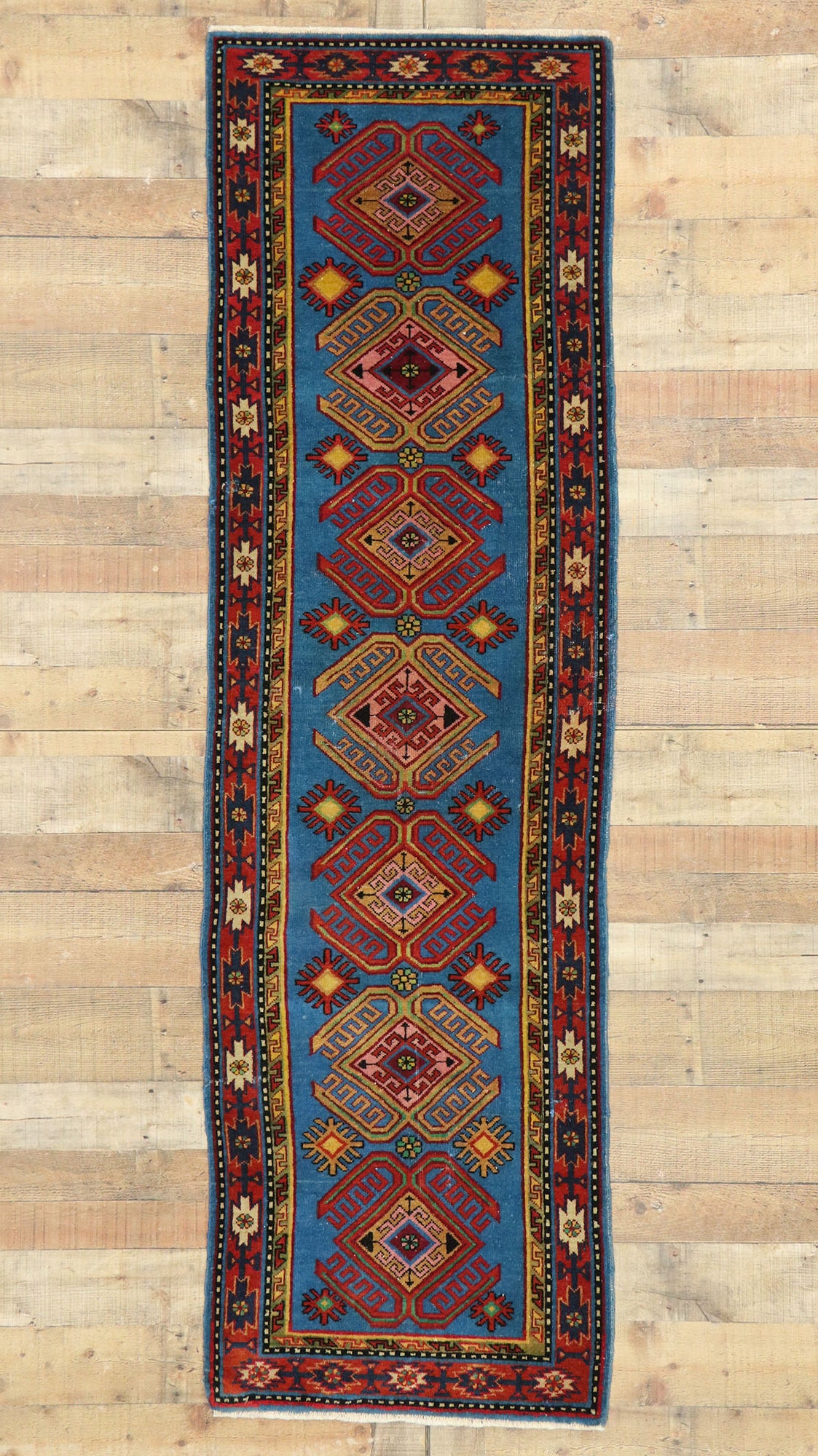 2 x 8 Vintage Turkish Oushak Rug 53049