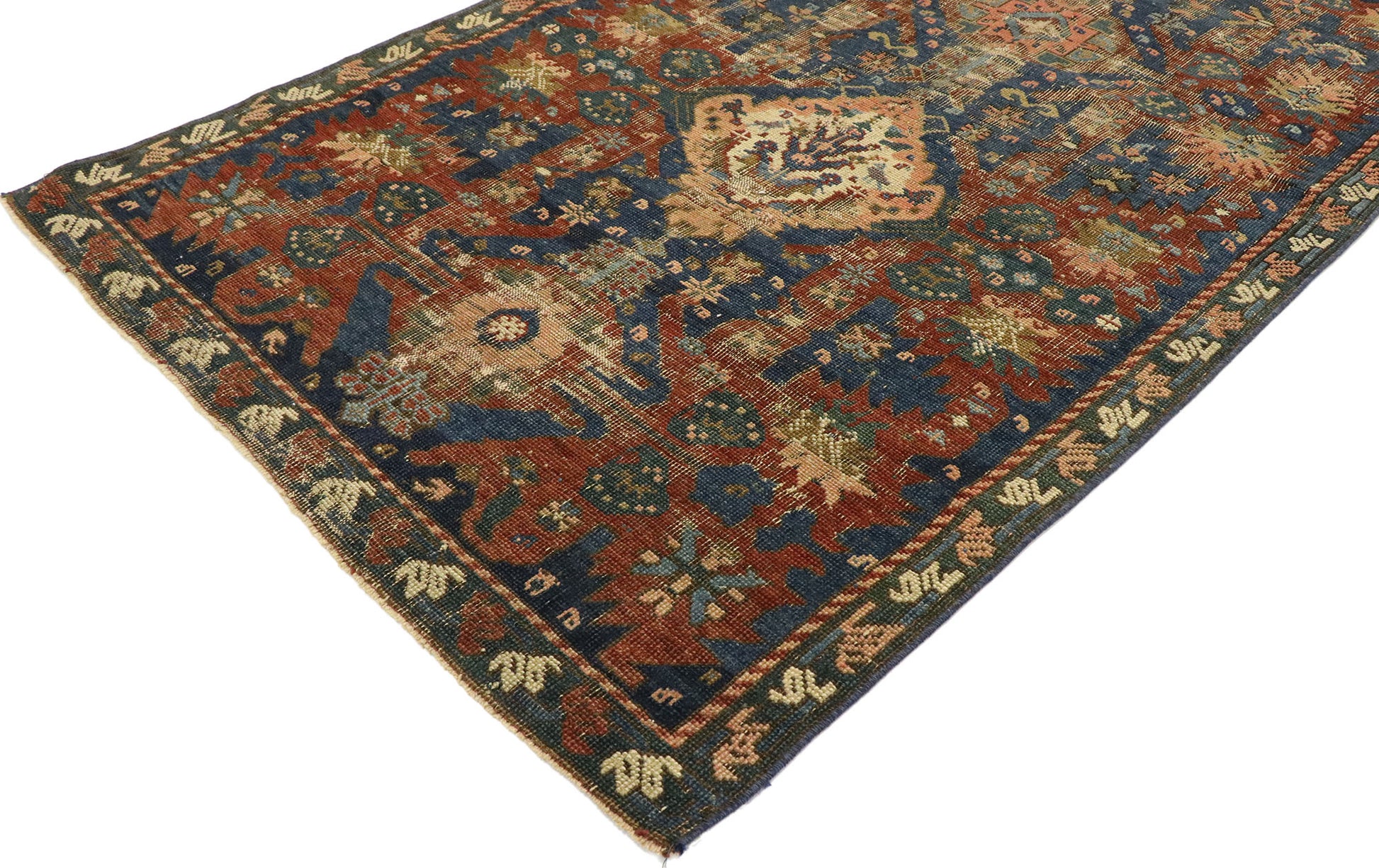 3 x 5 Antique Turkish Oushak Rug 53050