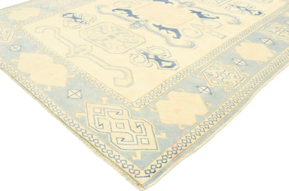 6 x 7 Vintage Turkish Oushak Rug 53053
