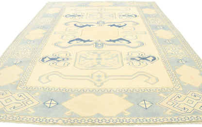 6 x 7 Vintage Turkish Oushak Rug 53053