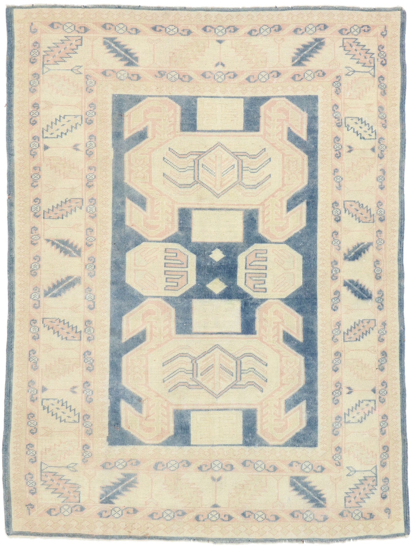 5 x 7 Vintage Turkish Oushak Rug 53054