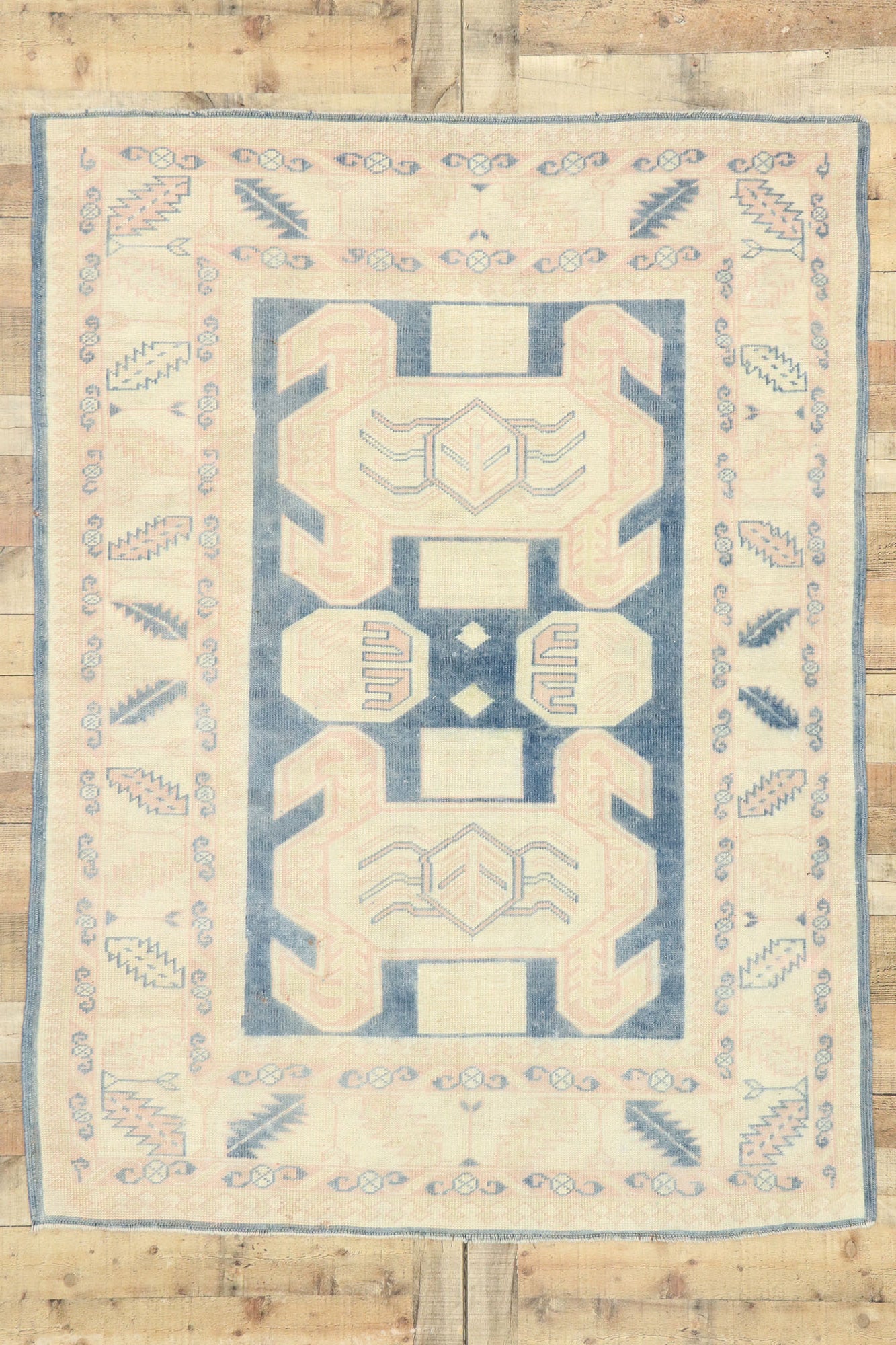 5 x 7 Vintage Turkish Oushak Rug 53054