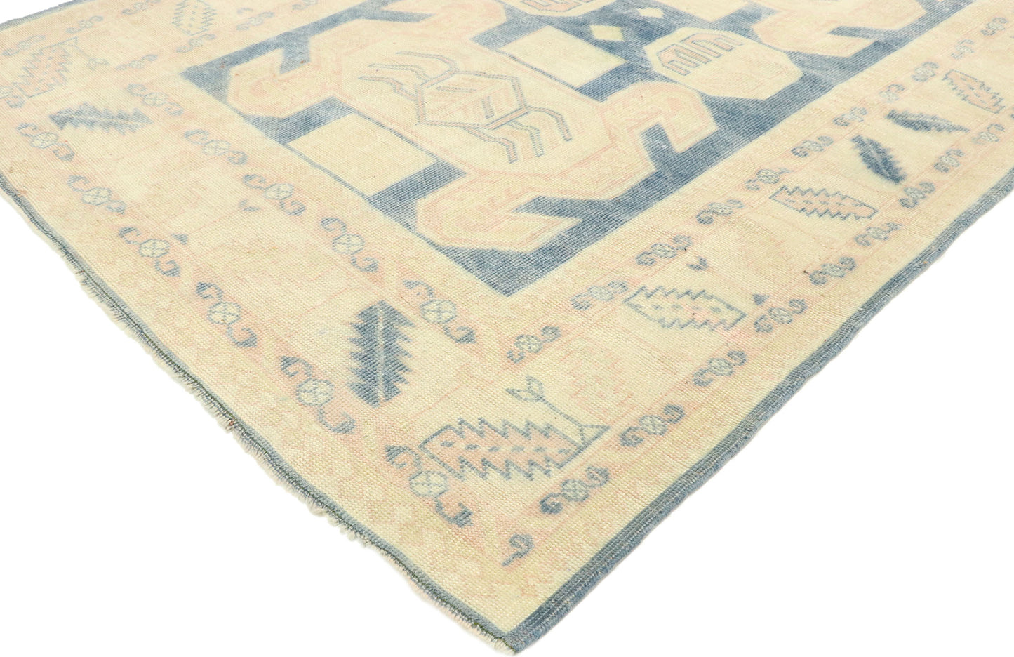 5 x 7 Vintage Turkish Oushak Rug 53054
