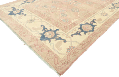 6 x 8 Vintage Turkish Oushak Rug 53055