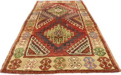 4 x 7 Vintage Turkish Oushak Rug 53056