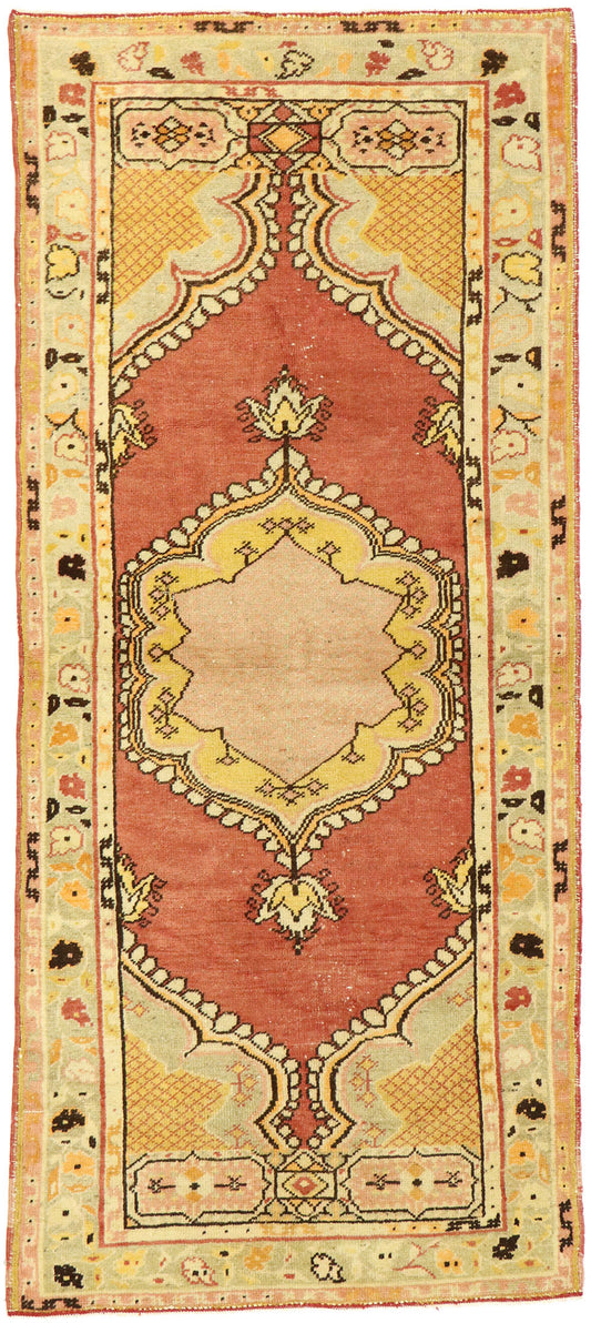 3 x 6 Vintage Turkish Oushak Rug 53057