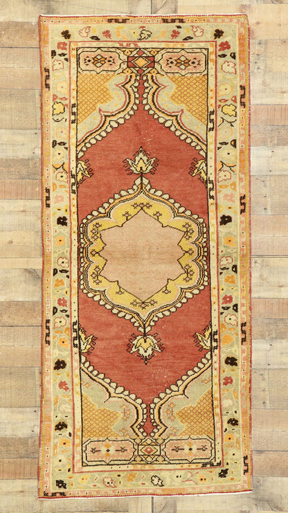 3 x 6 Vintage Turkish Oushak Rug 53057
