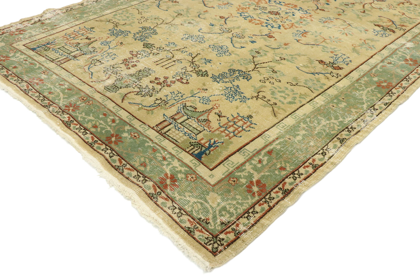 5 x 8 Vintage Turkish Sivas Rug 53059