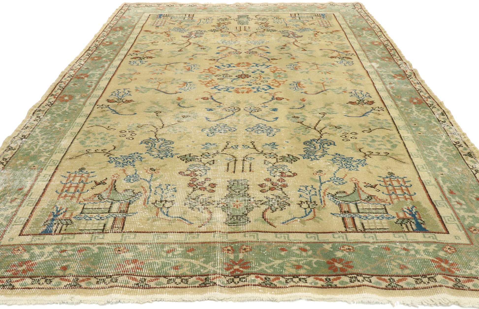 5 x 8 Vintage Turkish Sivas Rug 53059