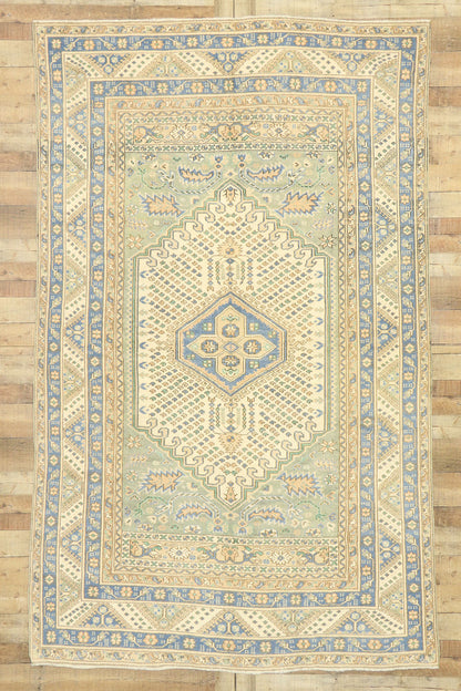 6 x 10 Vintage Turkish Oushak Rug 53060