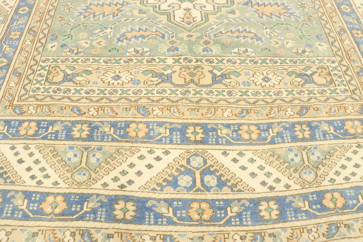 6 x 10 Vintage Turkish Oushak Rug 53060