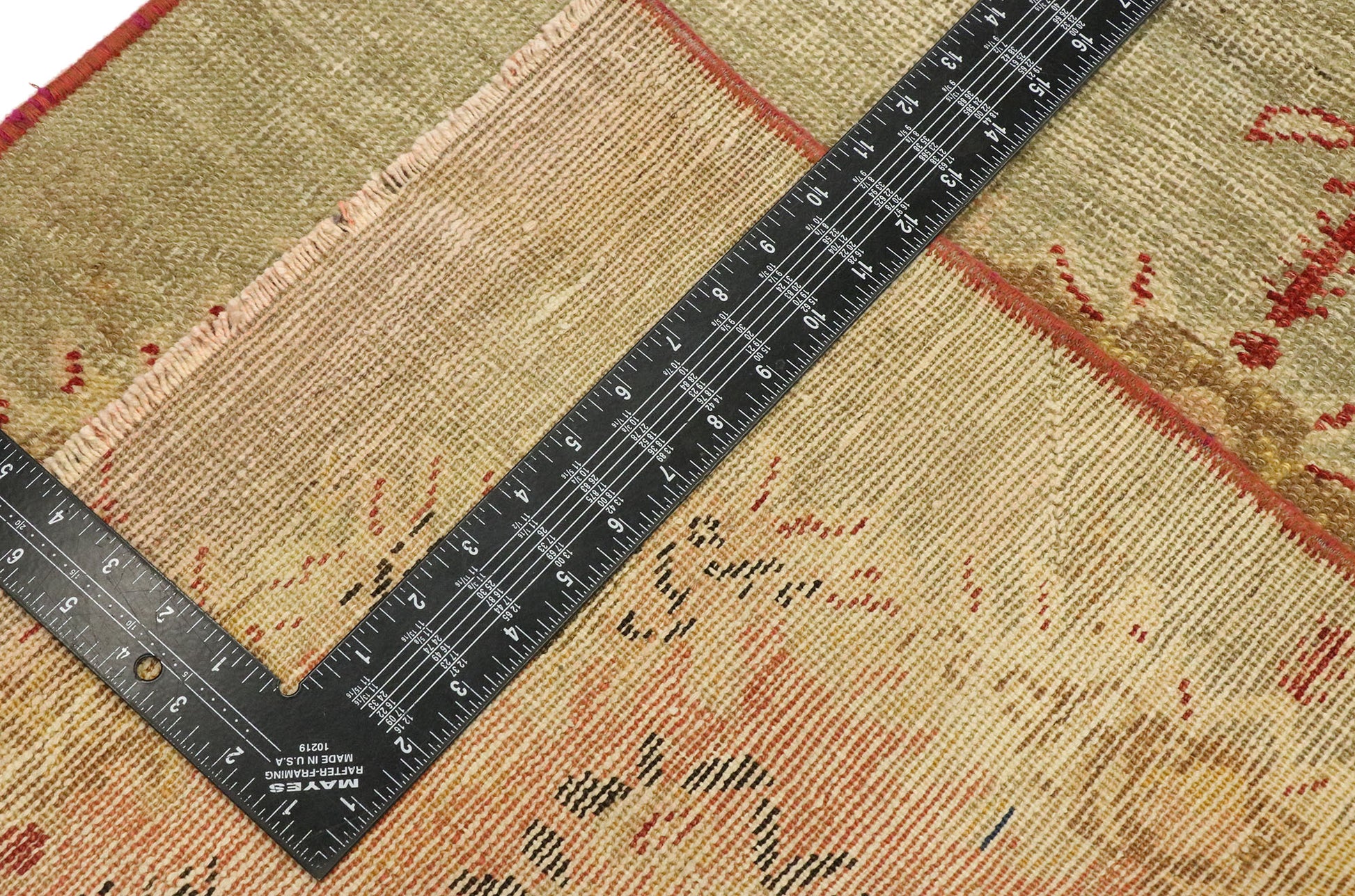 3 x 6 Vintage Turkish Oushak Rug 53061