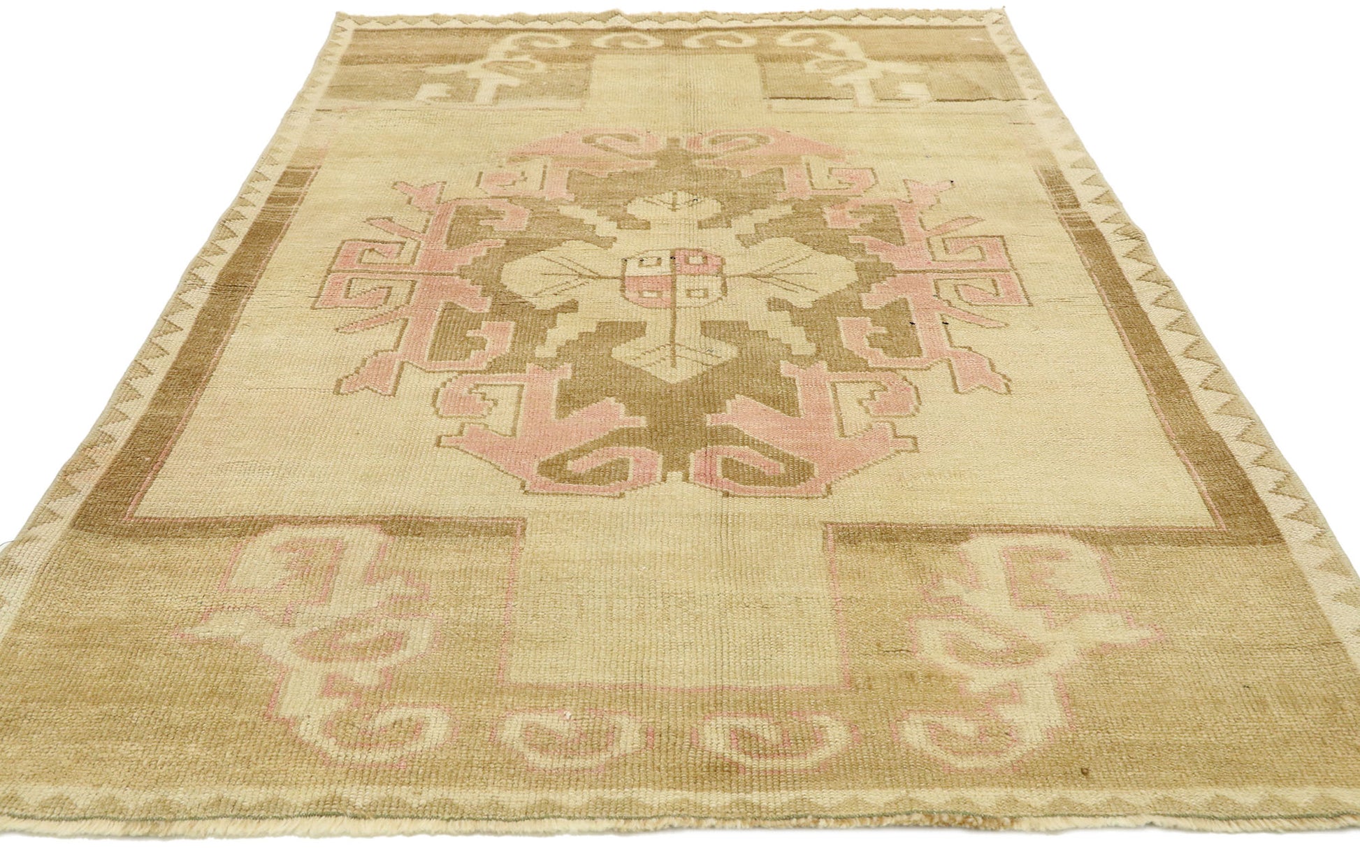 4 x 6 Vintage Turkish Kars Rug 53064