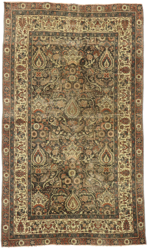 4 x 6 Antique Turkish Sivas Rug 53065