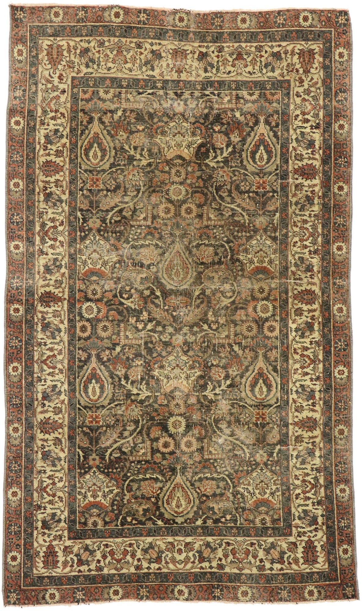 4 x 6 Antique Turkish Sivas Rug 53065
