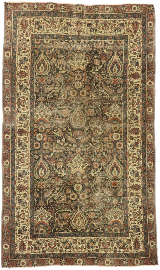 4 x 6 Antique Turkish Sivas Rug 53065