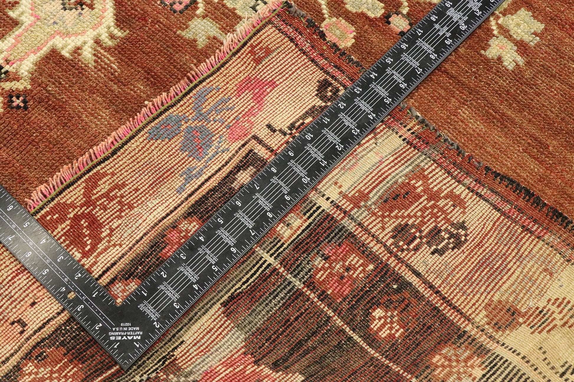 5 x 7 Vintage Turkish Oushak Rug 53069