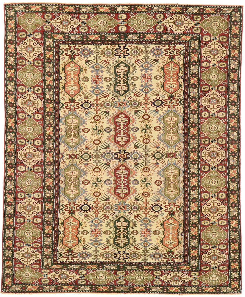 6 x 7 Vintage Turkish Oushak Rug 53070