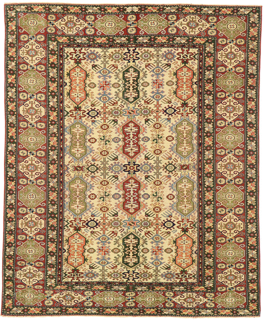 6 x 7 Vintage Turkish Oushak Rug 53070