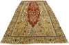4 x 7 Vintage Turkish Oushak Prayer Rug 53071