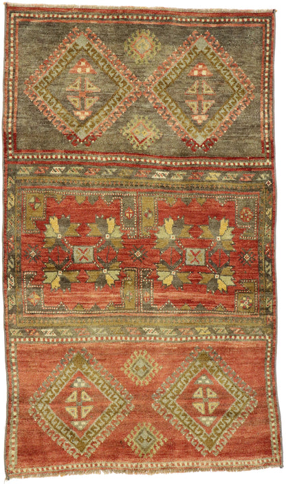 3 x 5 Vintage Turkish Oushak Rug 53073