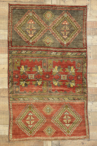 3 x 5 Vintage Turkish Oushak Rug 53073