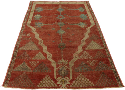 3 x 4 Vintage Turkish Oushak Prayer Rug 53076